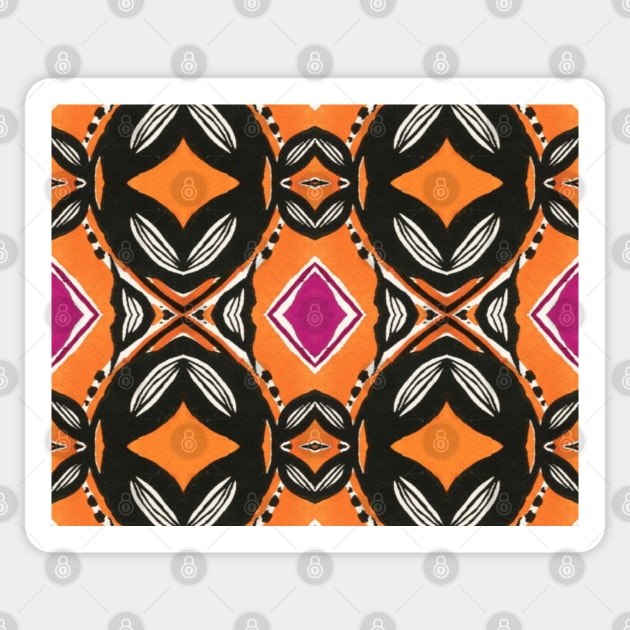 Turkish Culture Vibrant Colour Pattern Sticker by MarjanShop